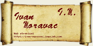 Ivan Moravac vizit kartica